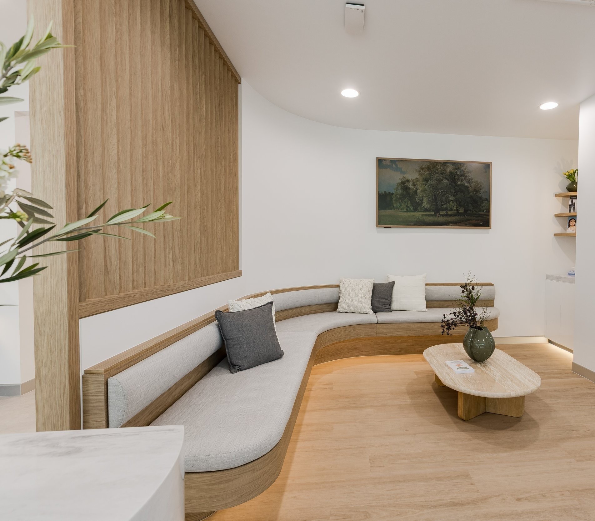 Illustrative health and wellbeing interior